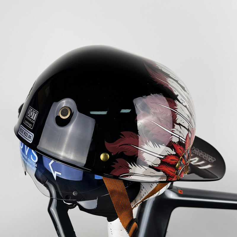 Capacete de motocicleta para homens e mulheres