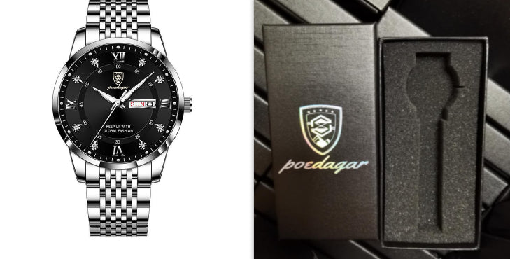 Nouveau Montre pour hommes étanche calendrier lumineux