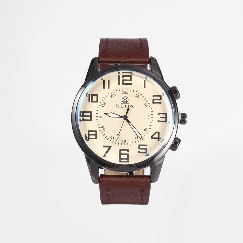 Belt Men's Digital Dial Quartz Watch