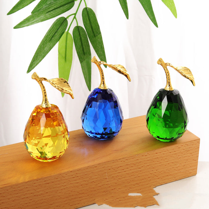 Blue Green And Yellow Crystal Ornamentscrafts