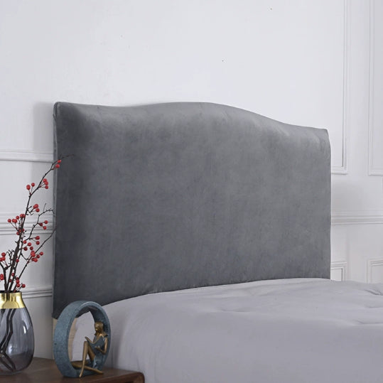 Household Solid Color Elastic Dustproof Bedside Protective Cover