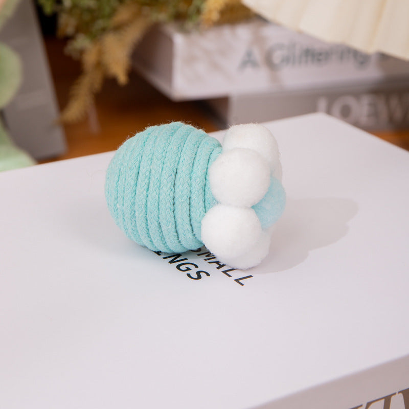 Brinquedo de Corda de Algodão em Forma de Flor para Gatos, Ideal para Entretenimento e para Afiar Dentes e Garras