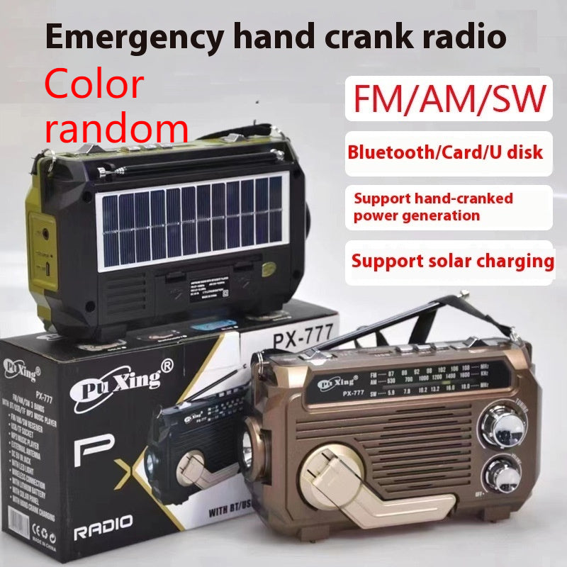Hand Portable Radio Solar Power Generation Outdoor Bluetooth Speaker