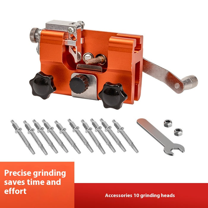Hand-cranking Chain Sharpener Portable Household Chain Grinding Blade Tool Gardening Tool