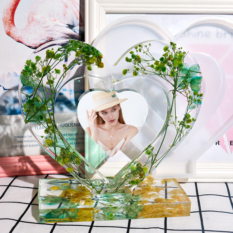 Silikonform für Epoxidharz-Fotorahmen "Hollow Love"