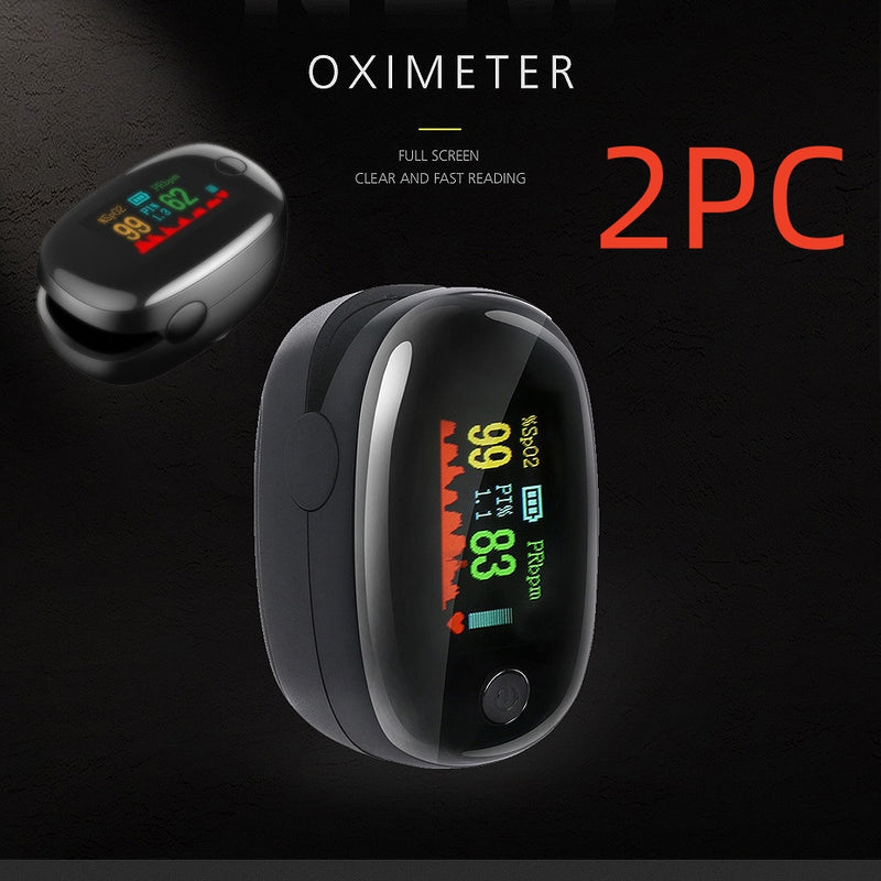 Fingertip Pulse Oximeter - OLED Display Blood Oxygen Saturation & Heart Rate Monitor With Perfusion Index