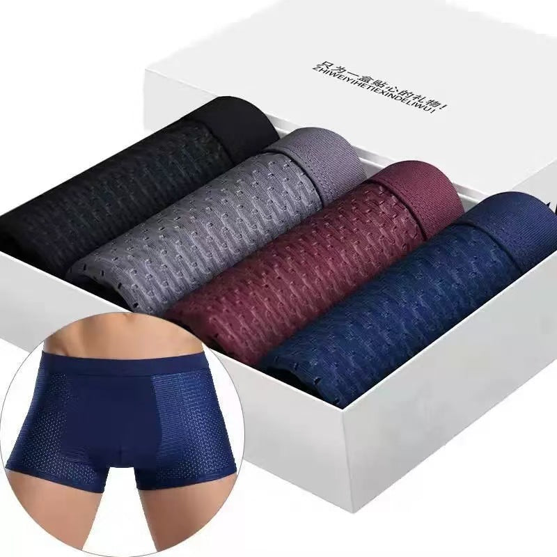 Boxershorts aus seidigem Mesh