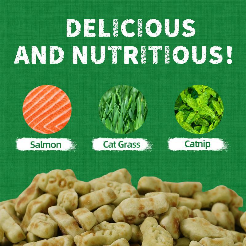 Petiscos para biscoitos de grama para gatos e suplementos para a saúde de animais de estimação