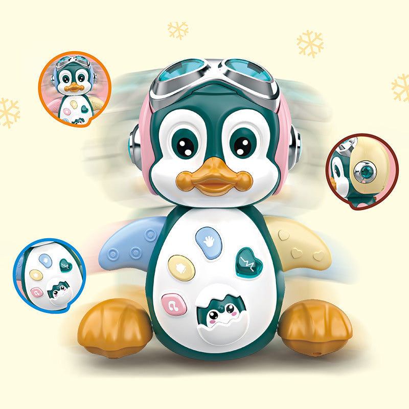 Electric Dancing Penguin Early Education Enlightenment Walking Pet Animal Model Toys
