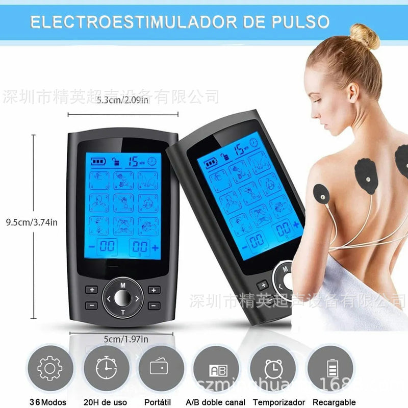 Charging Pulse Physiotherapy Massager TENS EMS Muscle Stimulator