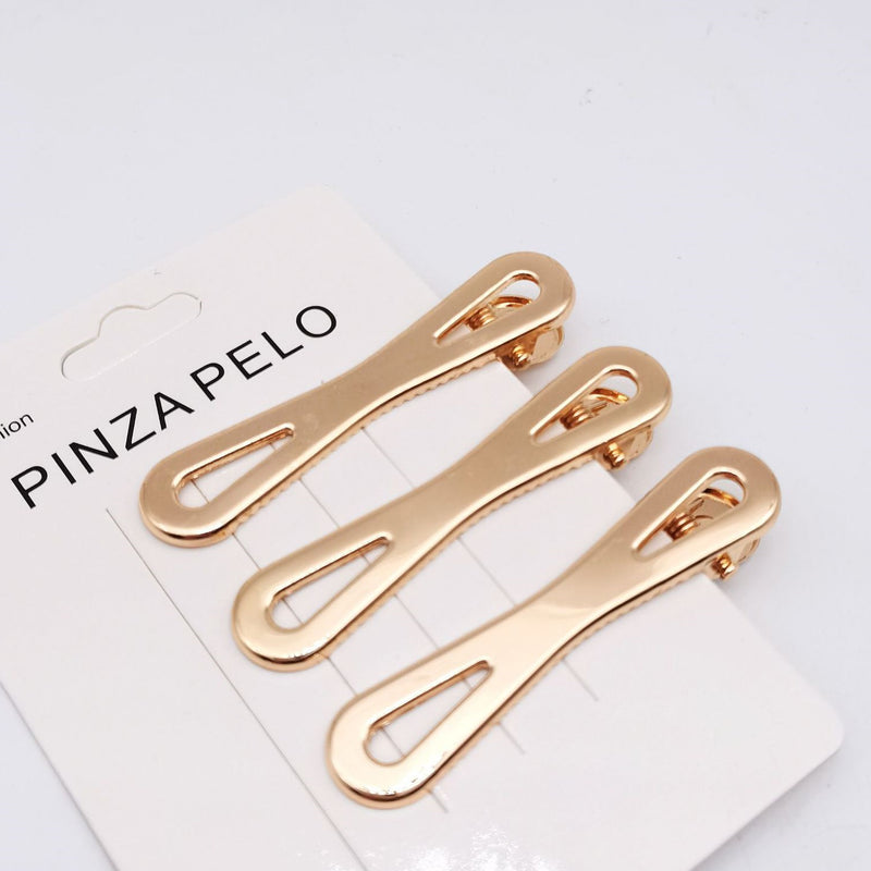 Hair Card Alloy Hollow Duckbill Square Clip