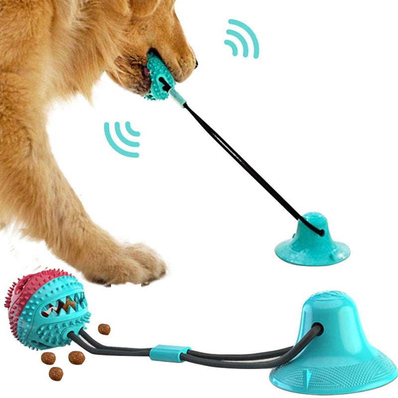 Hundespielzeug Silikon Saugnapf Zerrspielzeug Interaktiver Hundeball für Haustiere Kauen Beißen Zahnreinigung Zahnbürste Fütterung Haustierbedarf