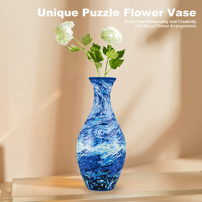 Vaso Puzzle 3D DIY Decoração de Sala de Estar Casa