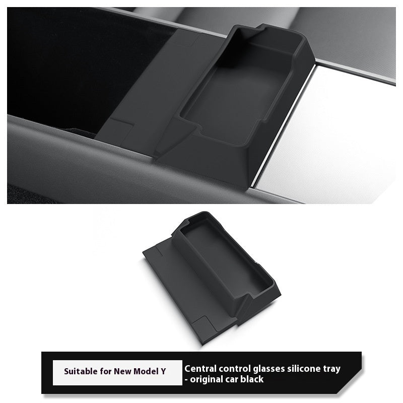 Car Silicone Central Control Glasses Tray Storage Box