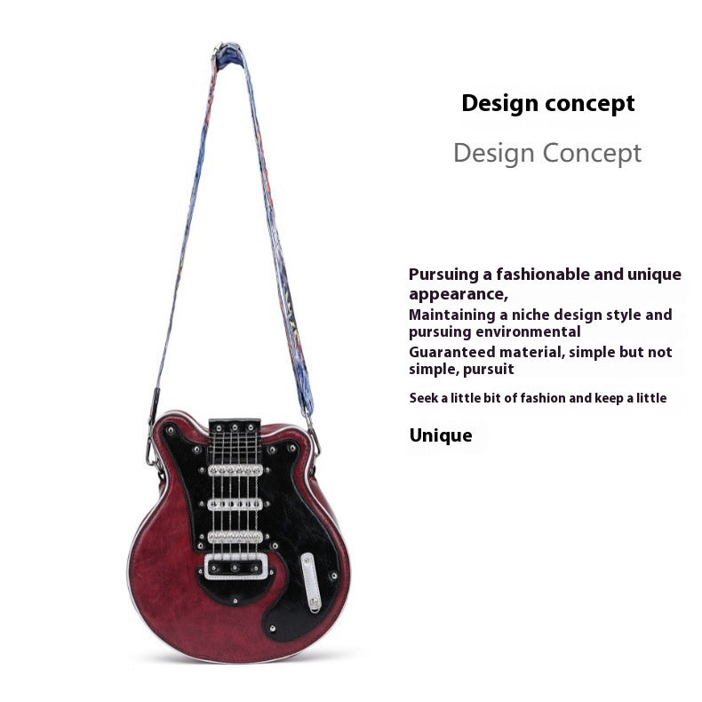 Personalisierte Fashion-Umhängetasche im Gitarren-Design für Damen