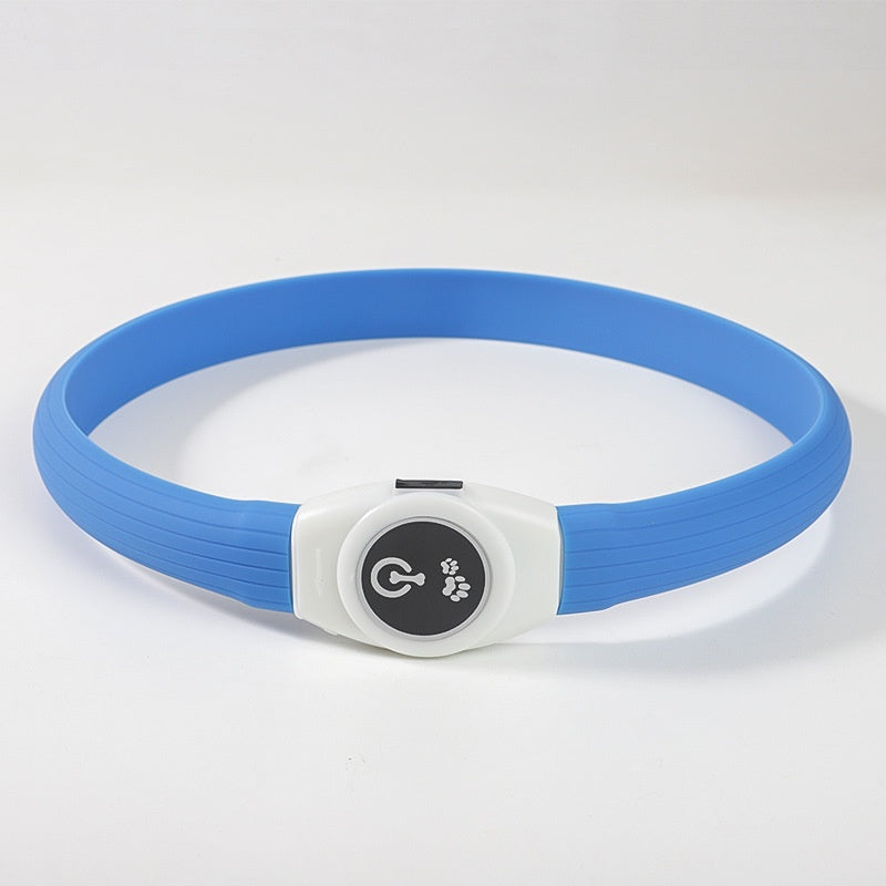 Dog Collar Pet Luminous Silicone Collar
