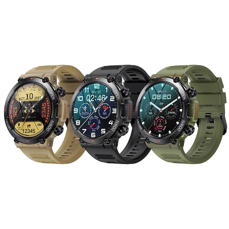 Smartwatch com Chamadas, Música, Meteorologia, Ritmo Cardíaco e Pressão Arterial