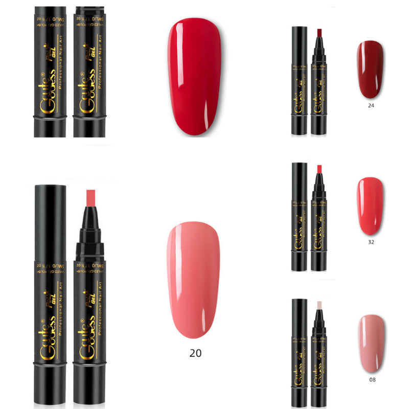 Caneta de Cola para Unhas 3 em 1, Caneta de Cola de Passo Único, Caneta Íman para Unhas de Gel Fotopolimerizáveis, Caneta Íman Forte para Efeito Olho de Gato e Efeito Água, Ferramenta de Manicure DIY