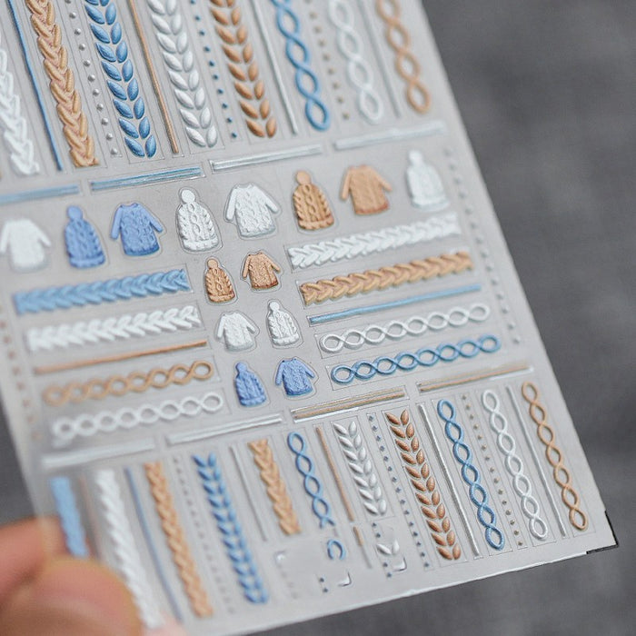Soft Relief Comes With Back Glue Nail Stickers Pro Frosted Thin Through Stereoscopic Stickers