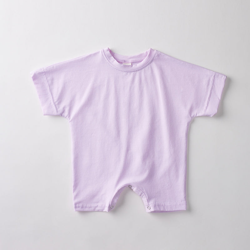 Short Sleeves For Baby And Infants Shorts Set Pure Color Soft Sports T-shirts Two-piece Set