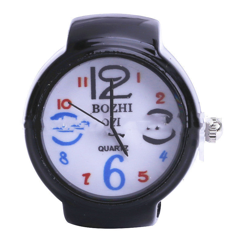 Popular Ring Watch Colorful Digital Fashion Round Disc Ring Watch