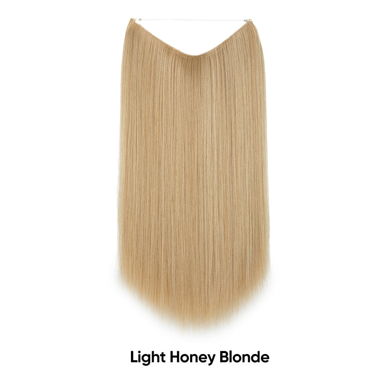 Women's One-piece Adjustable Invisible Straight Multi-color Gradient Hair Extension Fishline