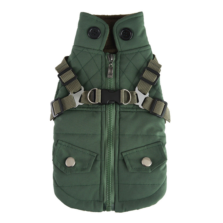 Winter-Baumwolljacke mit Reißverschluss für Hunde, Haustierbedarf