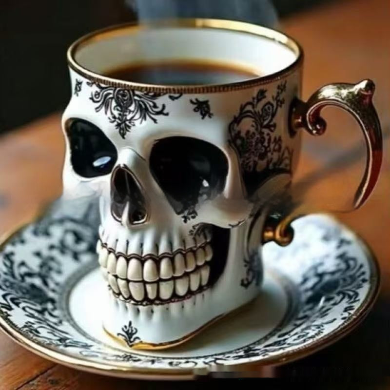 Creative Halloween Cup In Human Skeleton