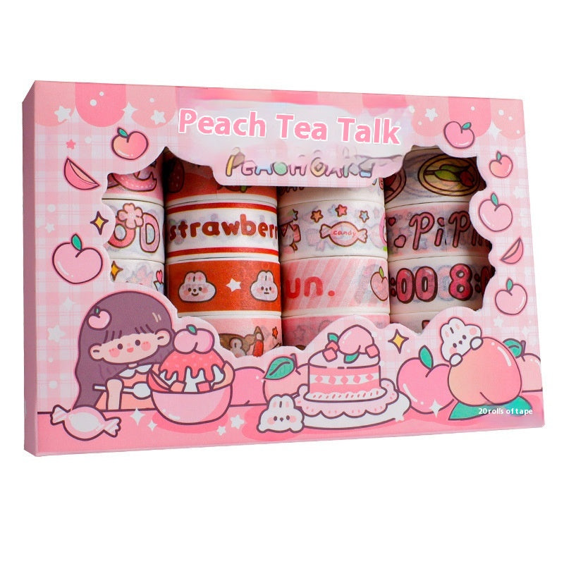 Cute Cartoon Journal Stickers And Paper Adhesive Tape Film Female