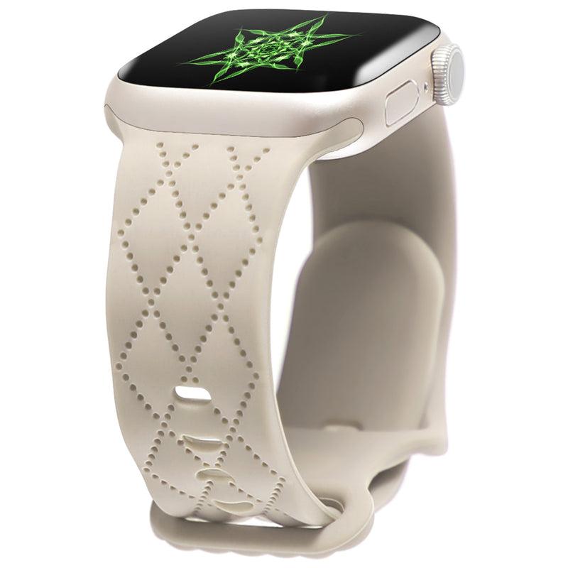 For Watch S9 Texture IwatchS8ULTRAL Silicone Butterfly Buckle Strap
