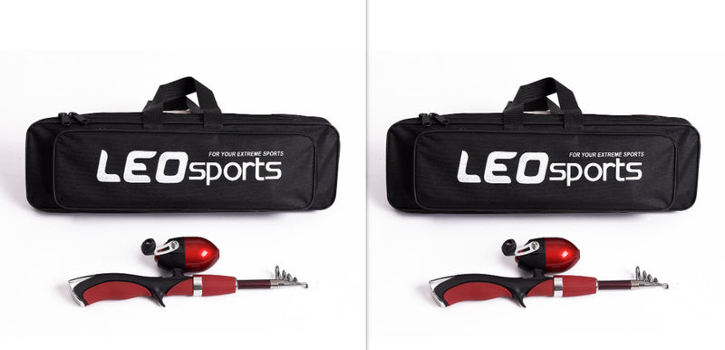 Portable Gun-type Inner Reel Ice Fishing Closed Fishing  Road Rod Set