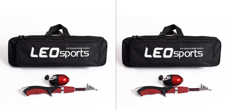 Portable Gun-type Inner Reel Ice Fishing Closed Fishing  Road Rod Set