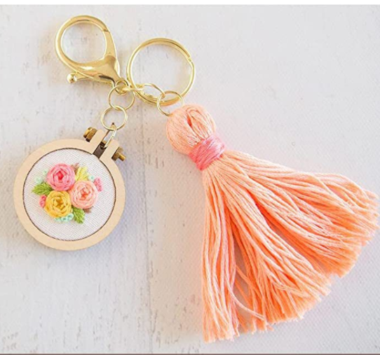 Wooden Mini Embroidered Stretch Jewelry