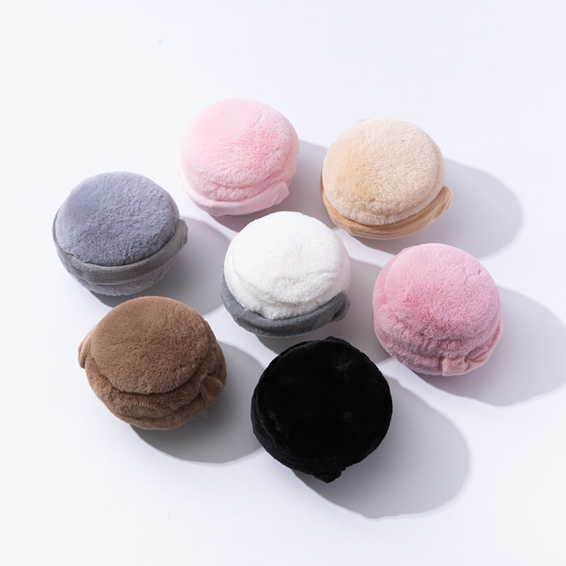 Men's And Women's Fashion Solid Color Anti-cold And Anti-freezing Plush Earmuffs