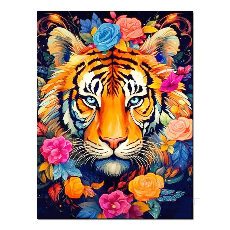 DIY Handmade Diamond Painting With Colorful Animals And Full Diamonds