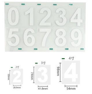 High Temperature Resistant Signboard Reflective Waterproof Pvc Adhesive Number Paper