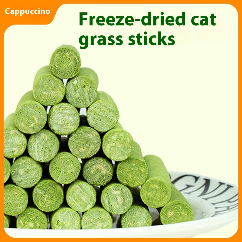 Stick de Frango com Erva-Gateira Liofilizado, Removedor de Bolas de Pelo e Stick de Mastigação para Gatos