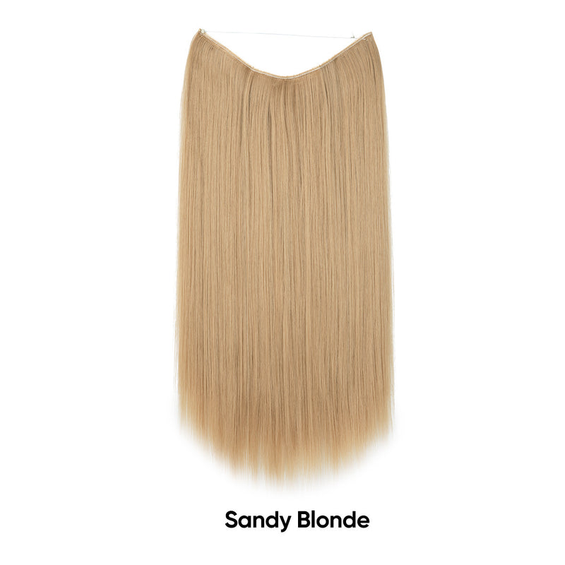 Women's One-piece Adjustable Invisible Straight Multi-color Gradient Hair Extension Fishline