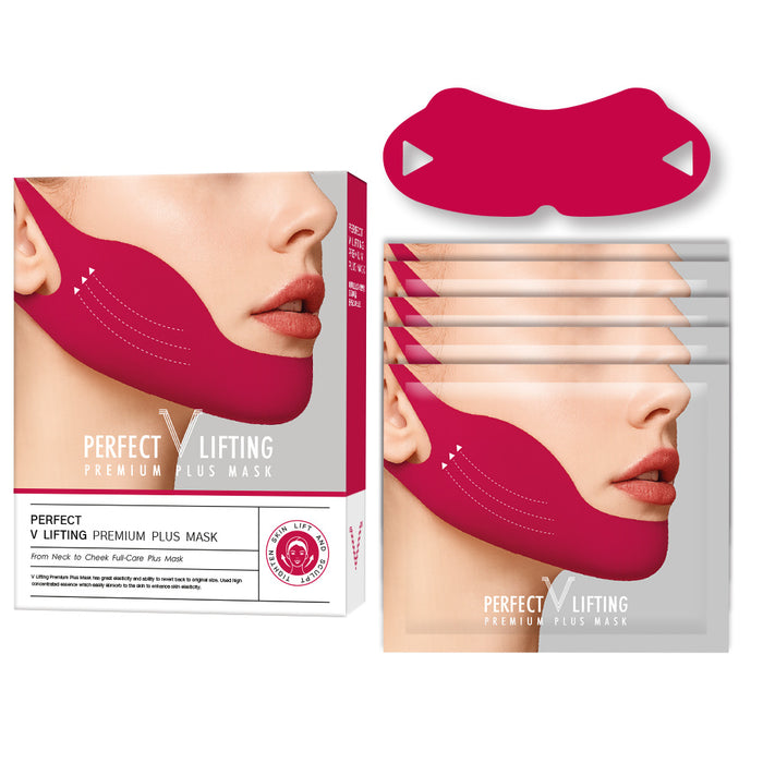 V Face Collagen Red Bandage Gel Non-soak Ear-loop Mask