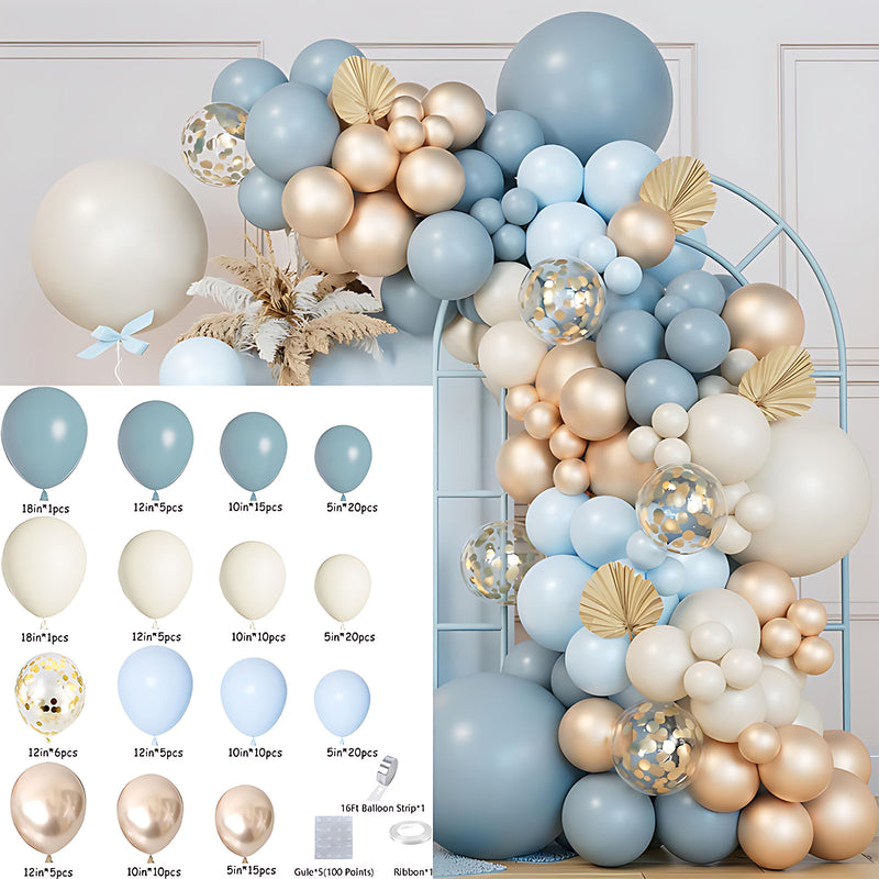 Colorful Latex Birthday Balloon Garland Arch Suit