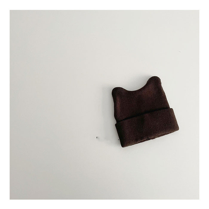 Children's Woolen Cap Knitted Pullover Cap