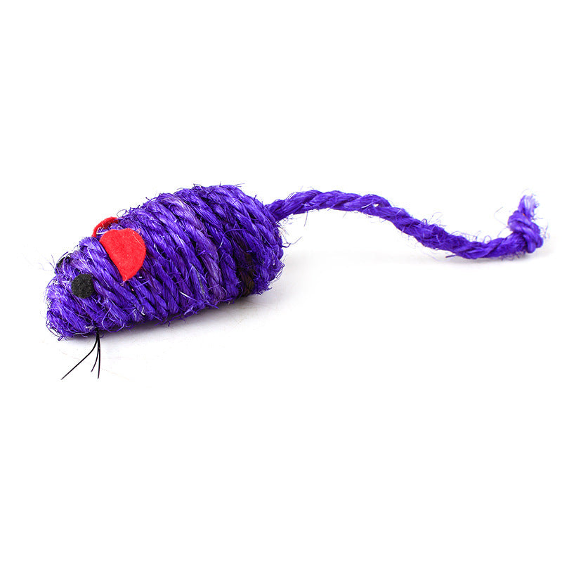 Rato de Brinquedo em Sisal Resistente ao Desgaste para Gatos
