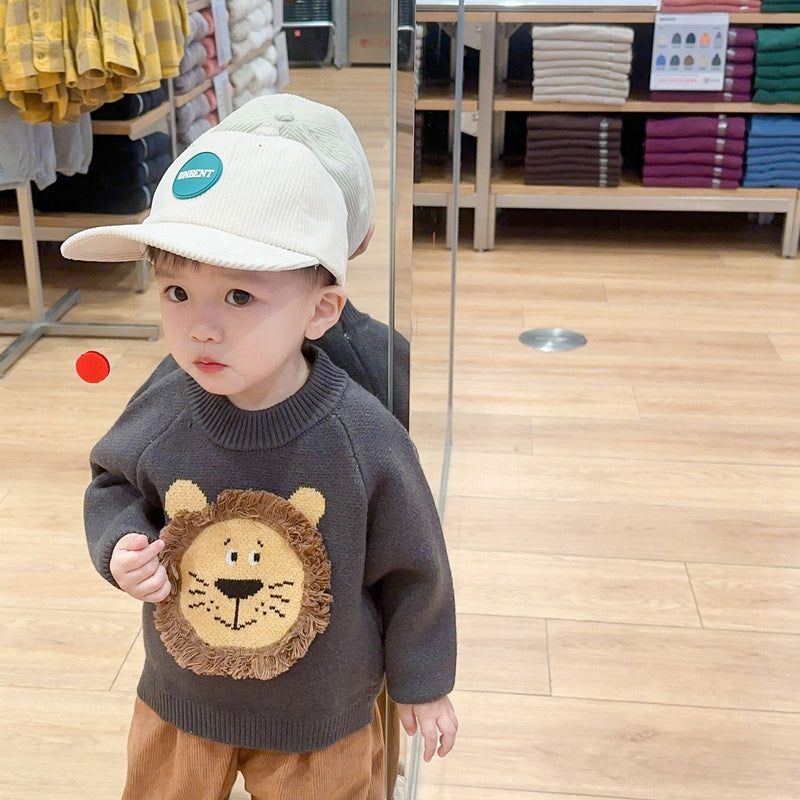 Camisola de malha estilo coreano para rapaz