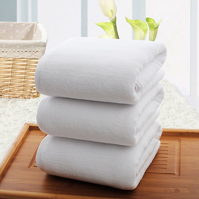 Cotton White Bath Towel Special Soft Bed Towel Cotton Thickened Absorbent
