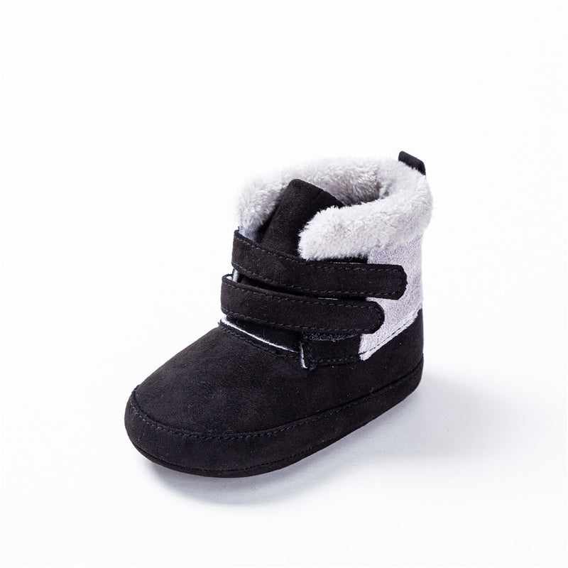 Sapatos de Algodão Quentes para Bebé e Criança com Peluche na Moda