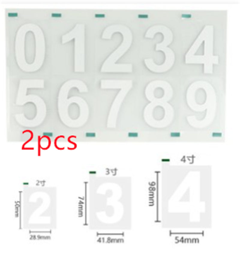 High Temperature Resistant Signboard Reflective Waterproof Pvc Adhesive Number Paper