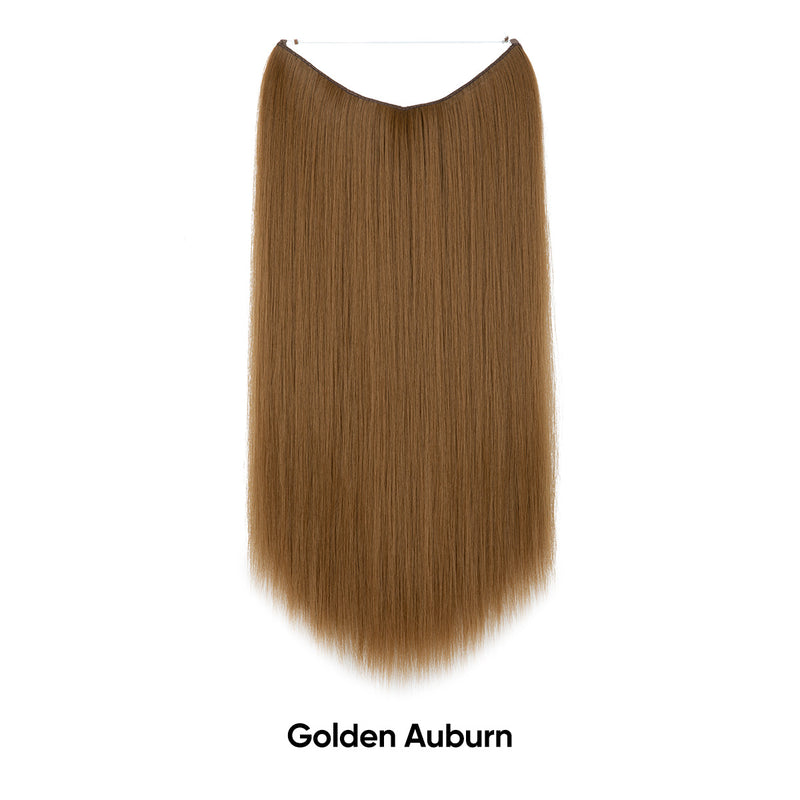 Women's One-piece Adjustable Invisible Straight Multi-color Gradient Hair Extension Fishline