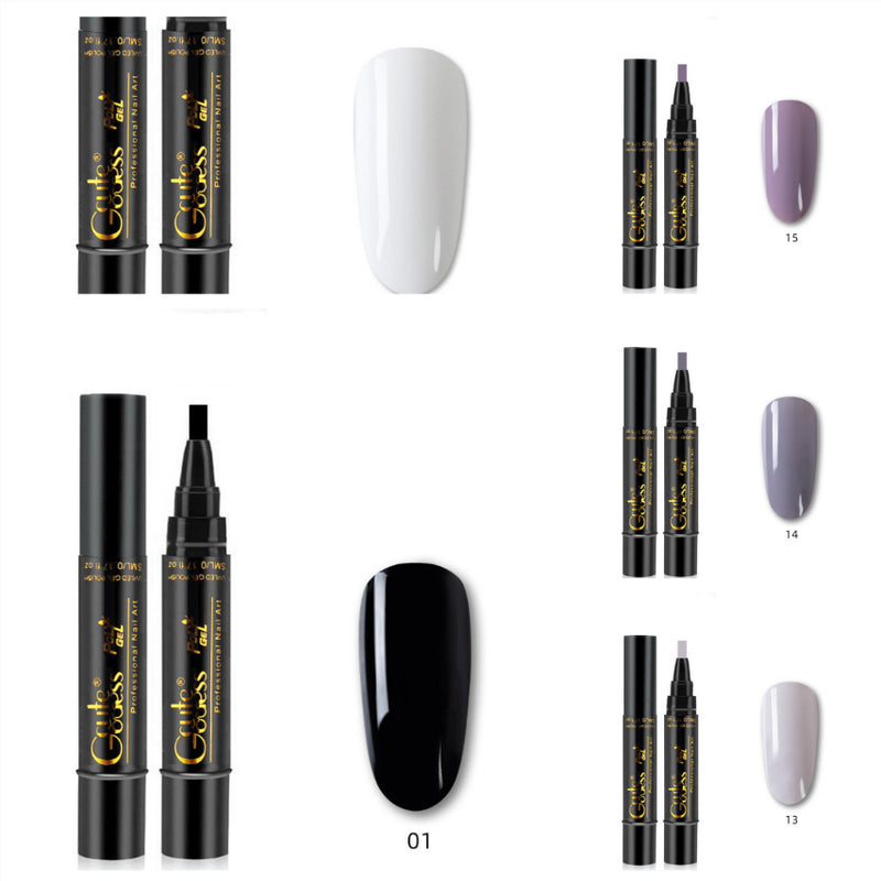 Caneta de Cola para Unhas 3 em 1, Caneta de Cola de Passo Único, Caneta Íman para Unhas de Gel Fotopolimerizáveis, Caneta Íman Forte para Efeito Olho de Gato e Efeito Água, Ferramenta de Manicure DIY