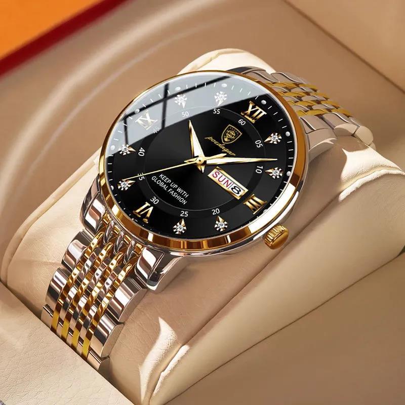 Nouveau Montre pour hommes étanche calendrier lumineux