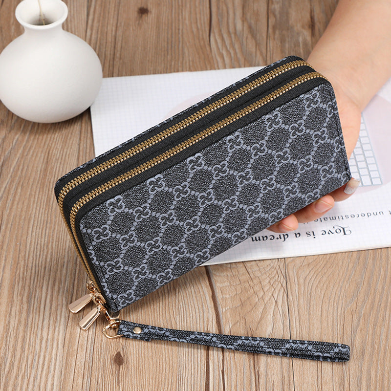 Long Wallet Clutch Mobile Phone Bag Coin Purse Zipper Bag Wallet